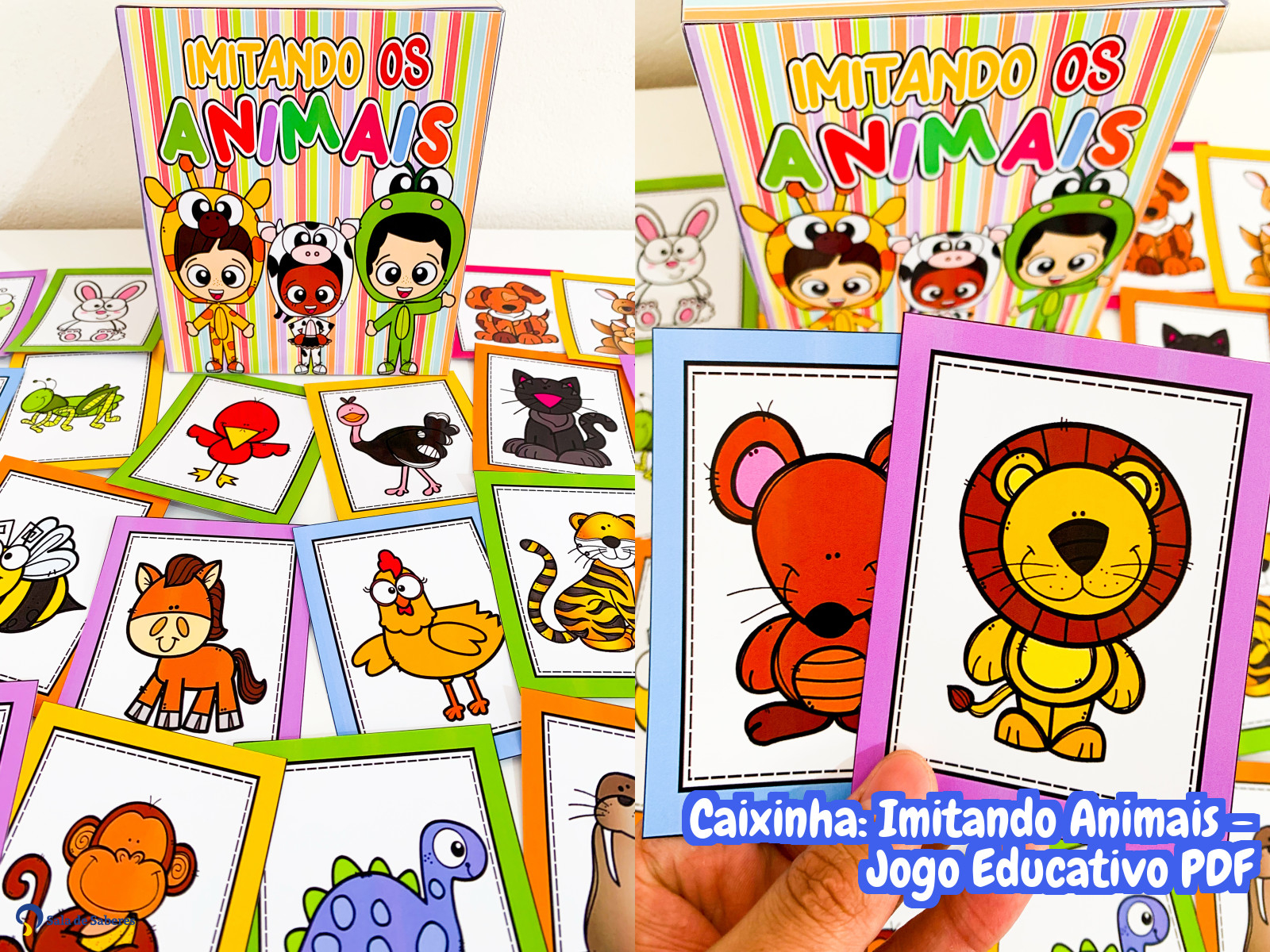 Preview de Caixinha: Imitando Animais - Jogo Educativo PDF