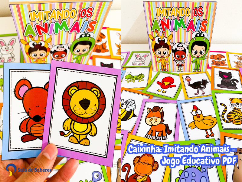 Imagem de Caixinha: Imitando Animais - Jogo Educativo PDF