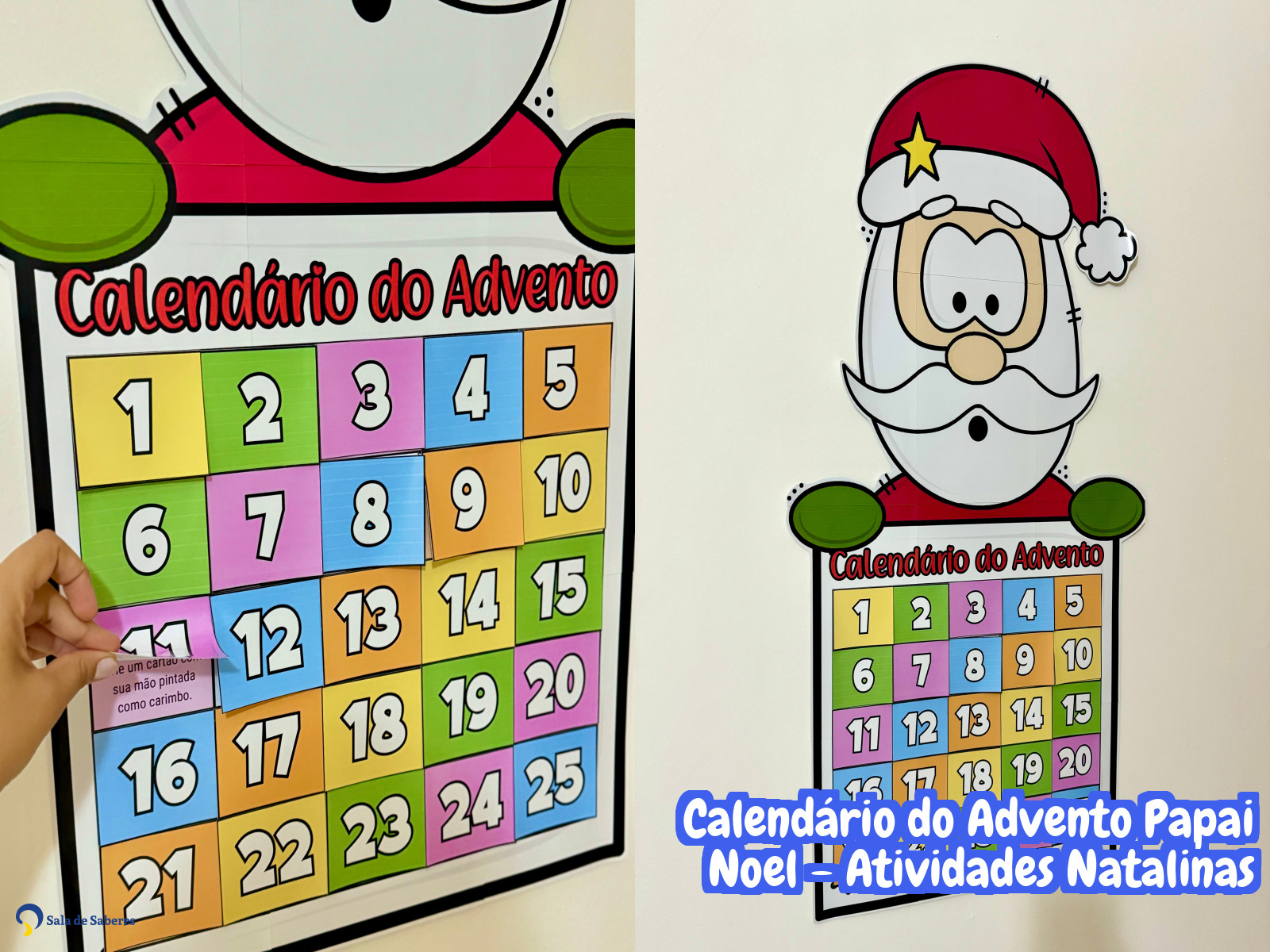 Preview de Calendário do Advento Papai Noel - Atividades Natalinas