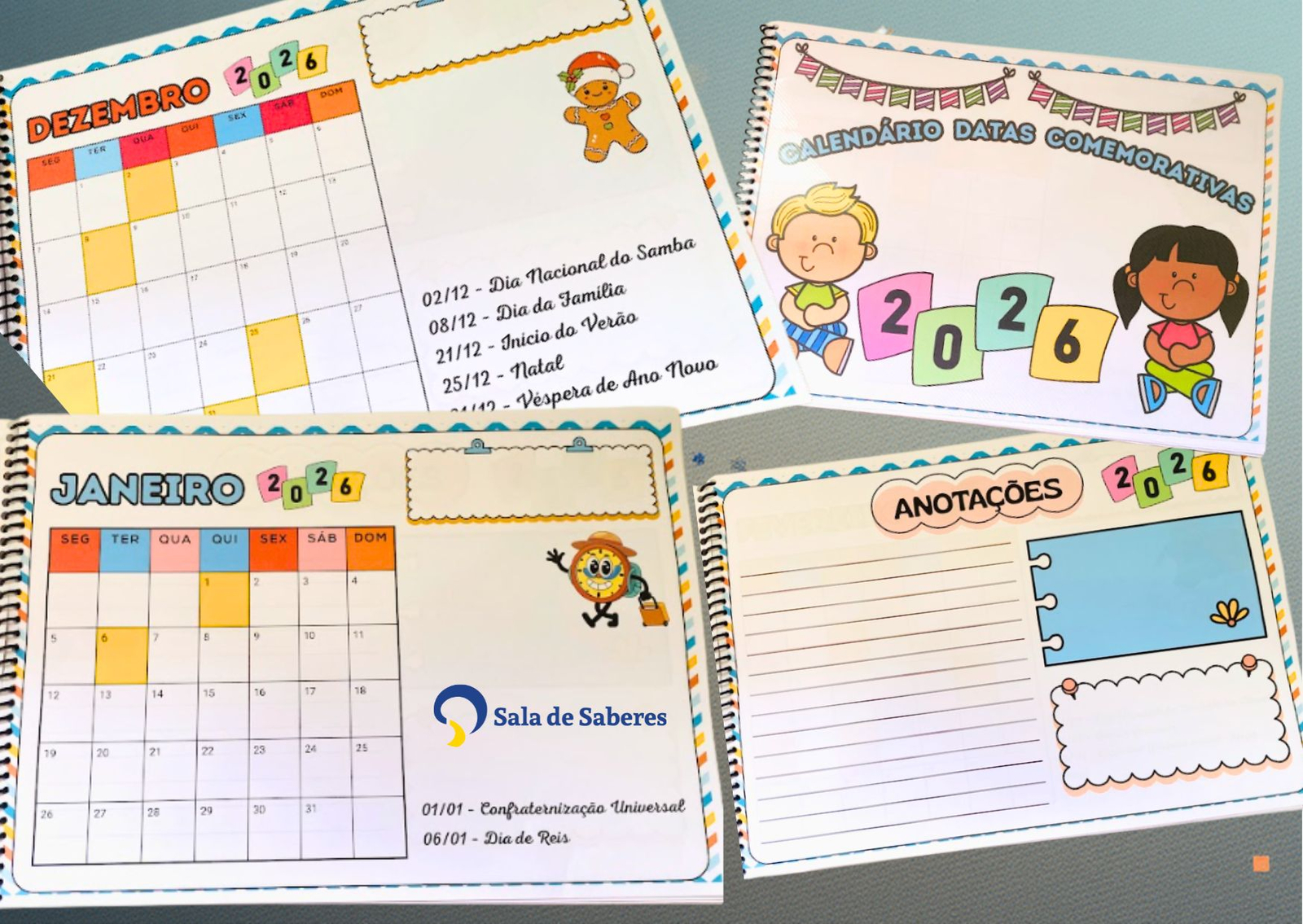 Imagem de Calendário de Datas Comemorativas 2026