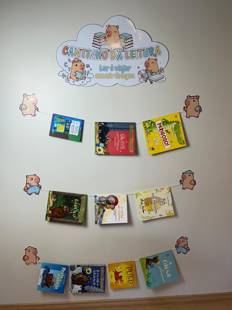 Imagem de Cantinho da Leitura com Tema Capivara, Colorido e Criativo!