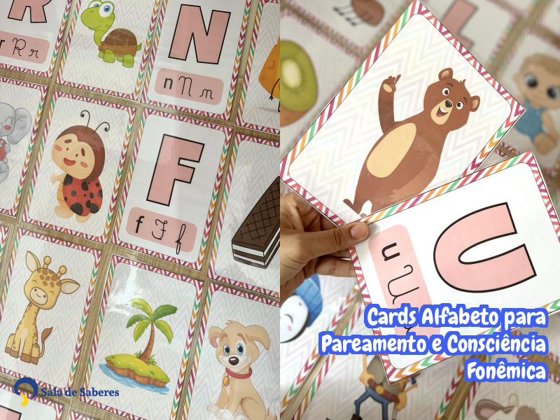 Imagem de Cards Alfabeto para Pareamento e Consciência Fonêmica