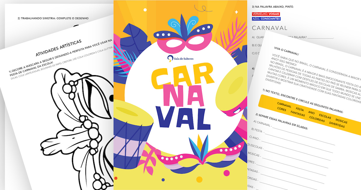 Preview de Atividades Didáticas sobre o Carnaval