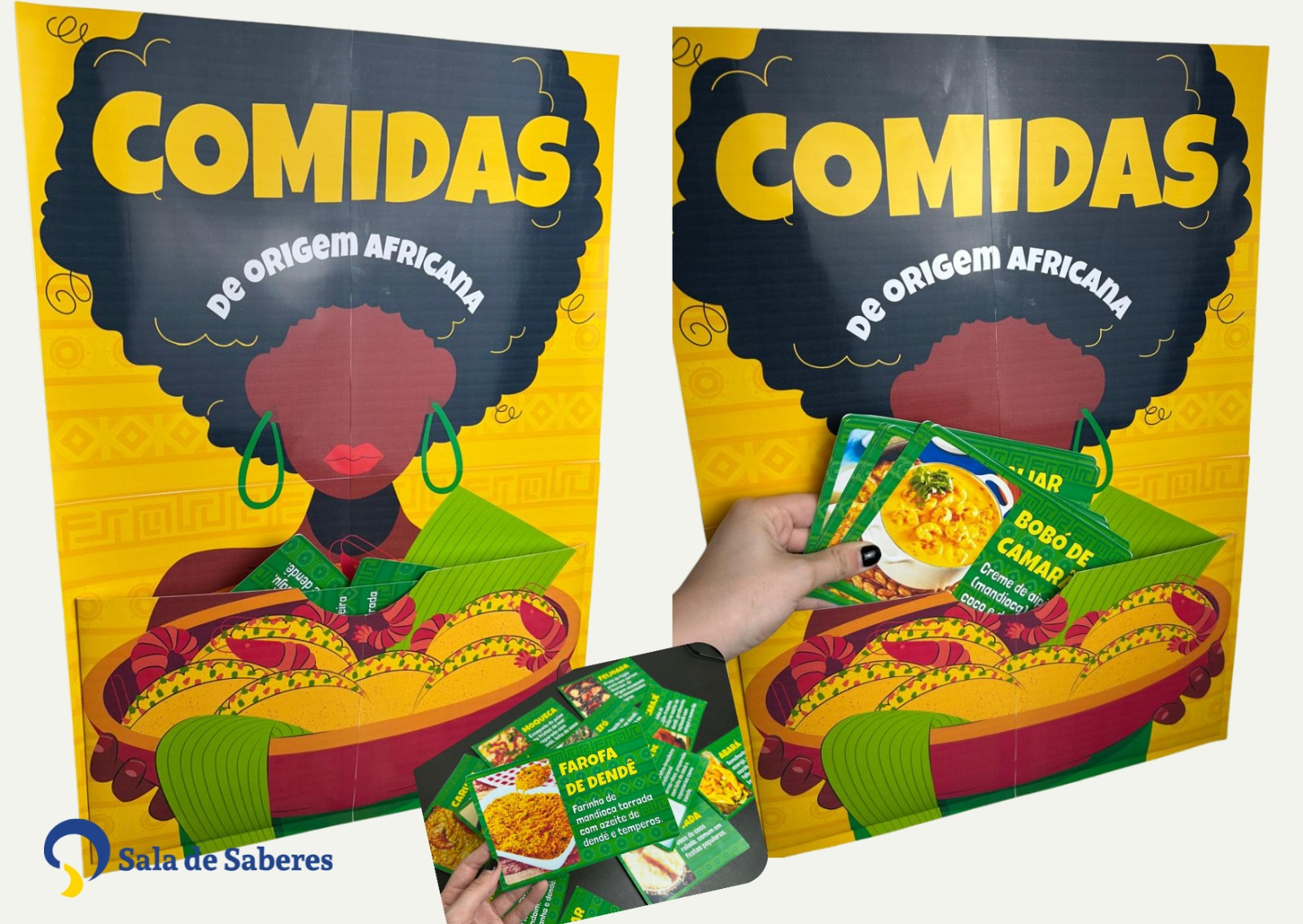 Imagem de Comidas de Origem Africana - Cartaz Educativo