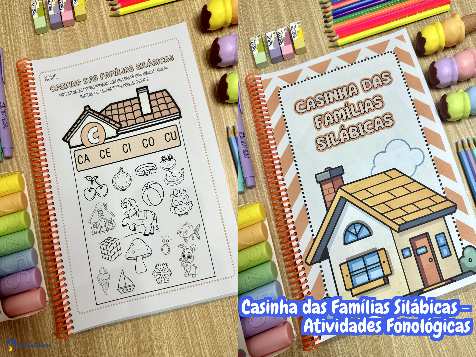 Preview de Casinha das Famílias Silábicas - Atividades Fonológicas