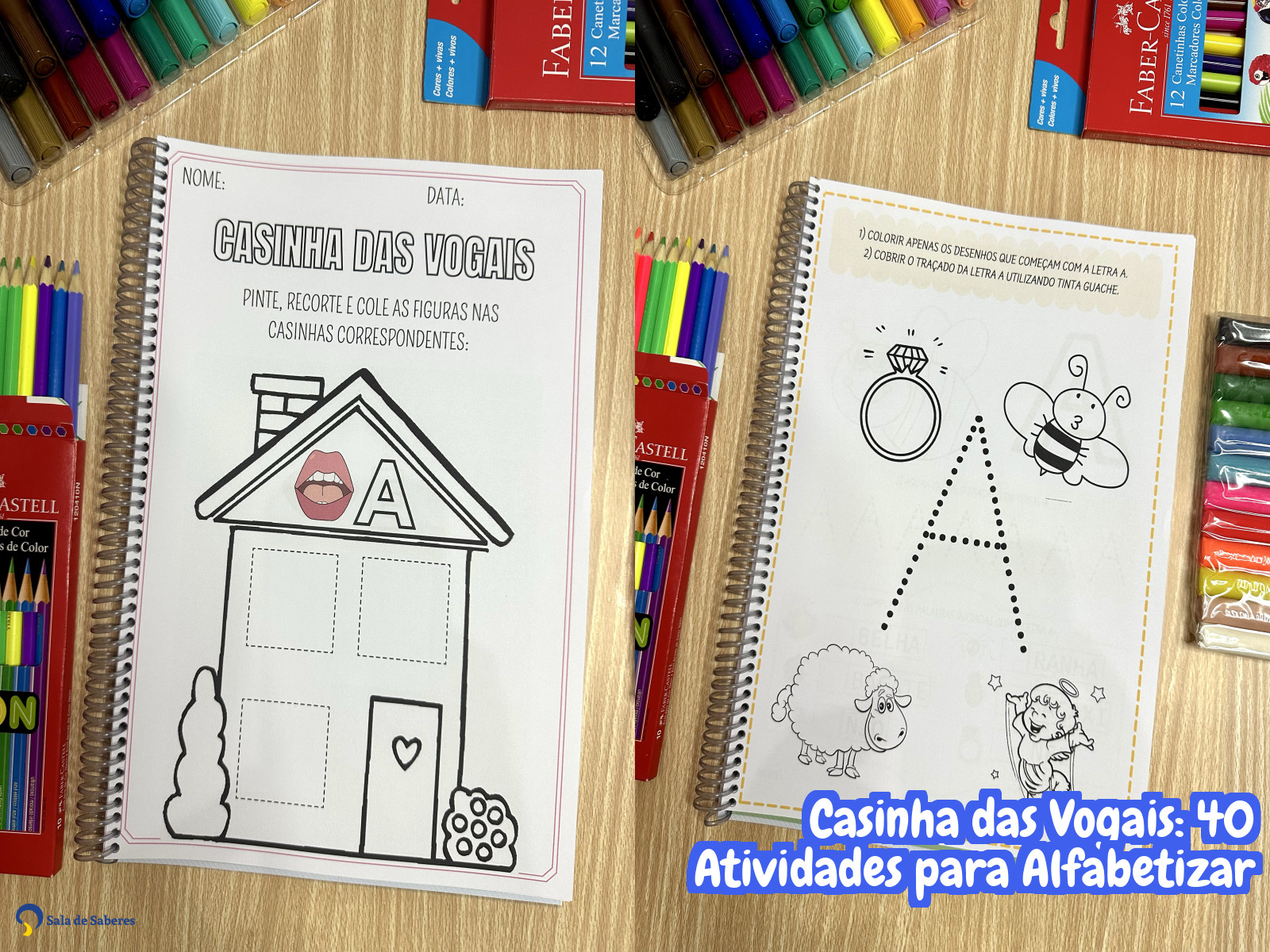 Preview de Casinha das Vogais: 40 Atividades para Alfabetizar