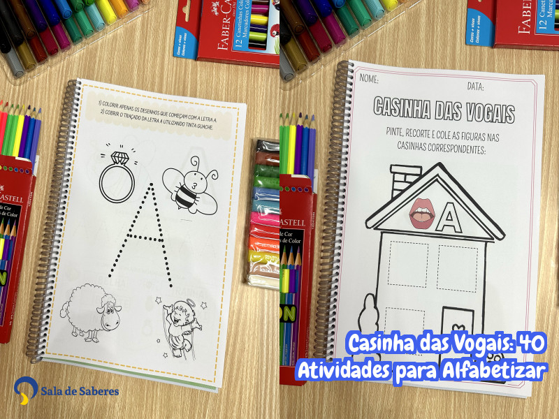 Imagem de Casinha das Vogais: 40 Atividades para Alfabetizar