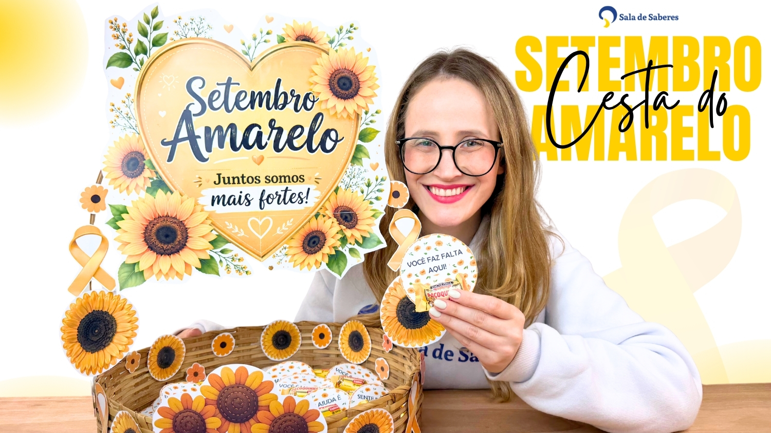 Imagem de Cesta do Setembro Amarelo: Decoração e 12 Mensagens