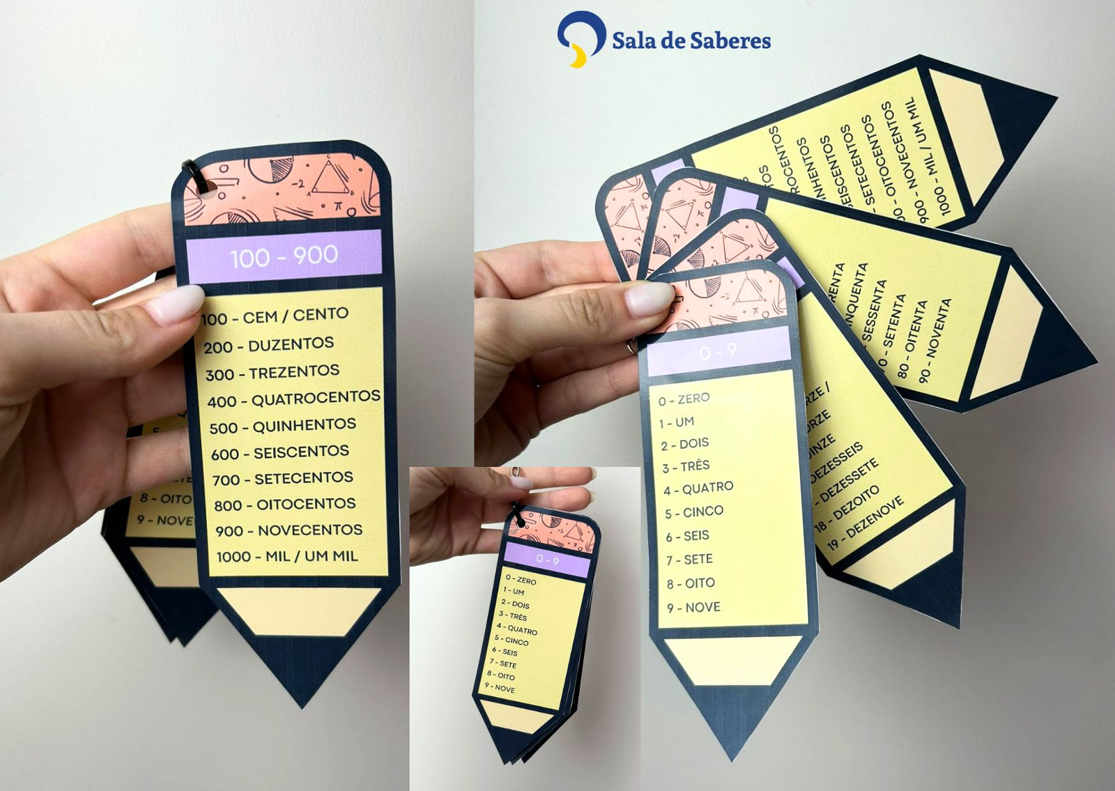 Preview de Chaveirinho Números por Extenso 0 a 1000