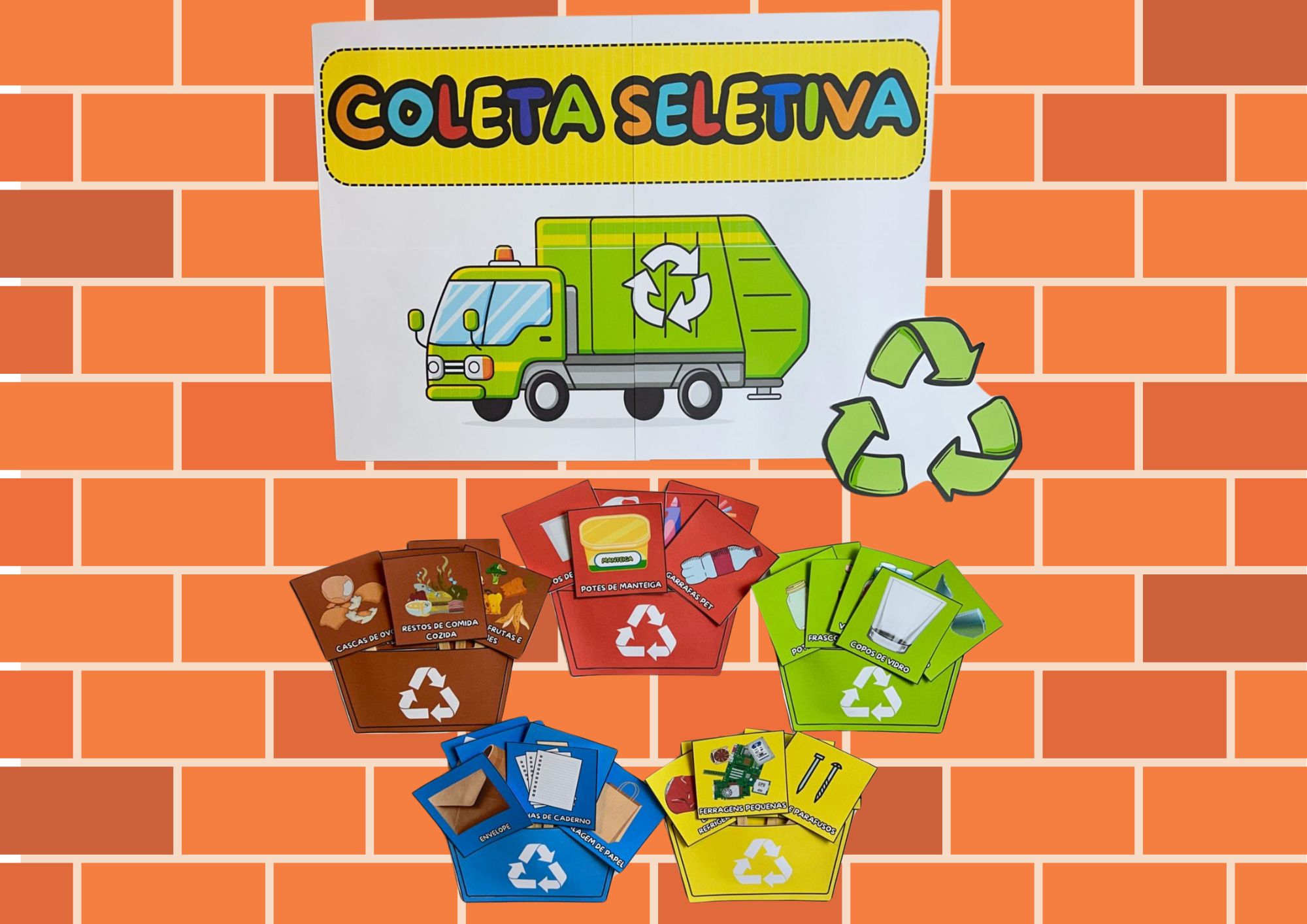 Imagem de Painel Educativo Coleta Seletiva - Dia do Meio Ambiente