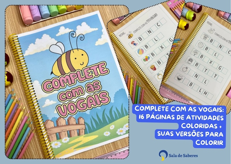 Apostila Complete as Palavras com as Vogais