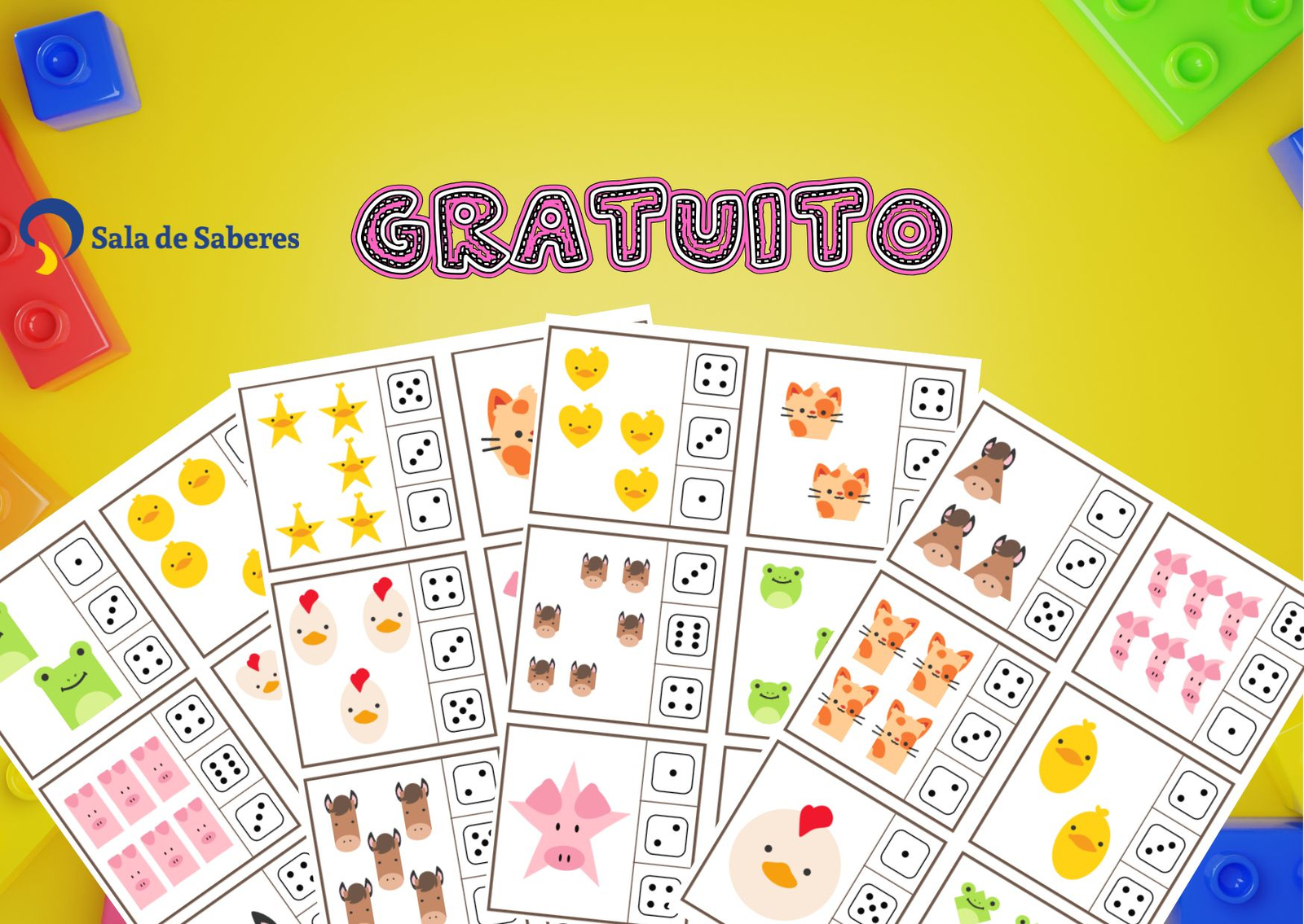 Preview de Atividades Lúdicas de Contagem com Animais Ilustrados!