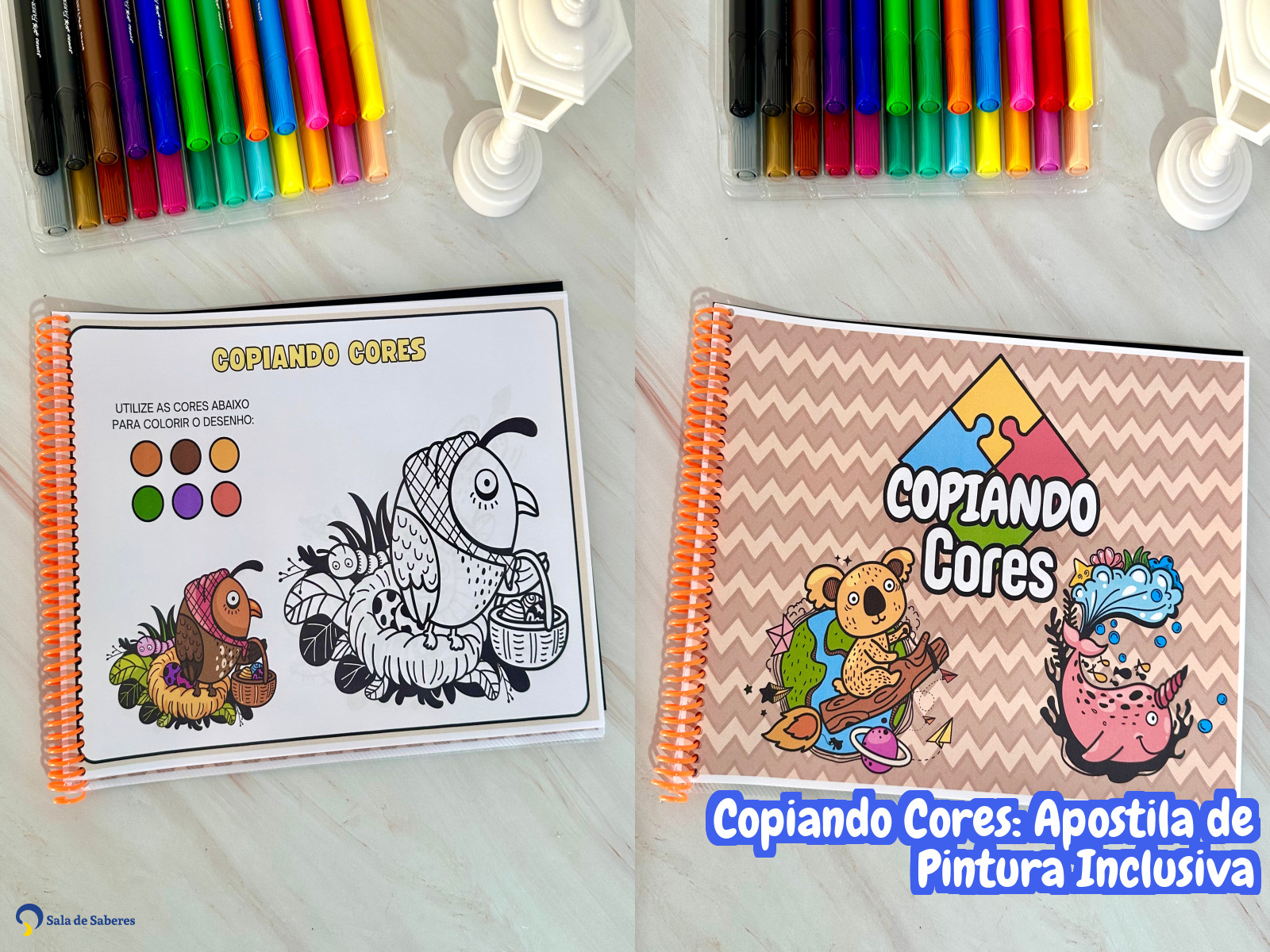 Preview de Copiando Cores: Apostila de Pintura Inclusiva