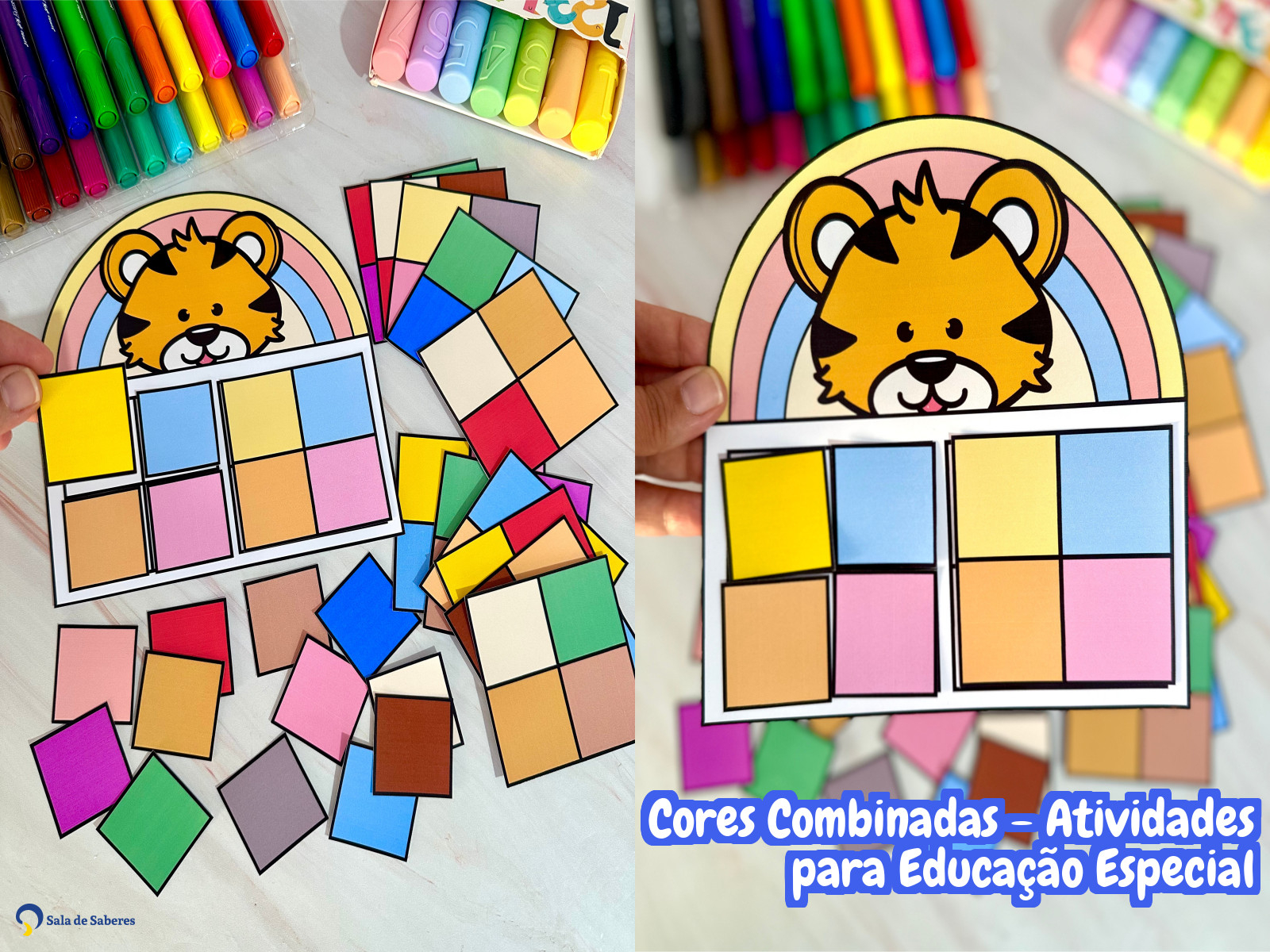 Preview de Cores Combinadas - Atividades para Educação Especial