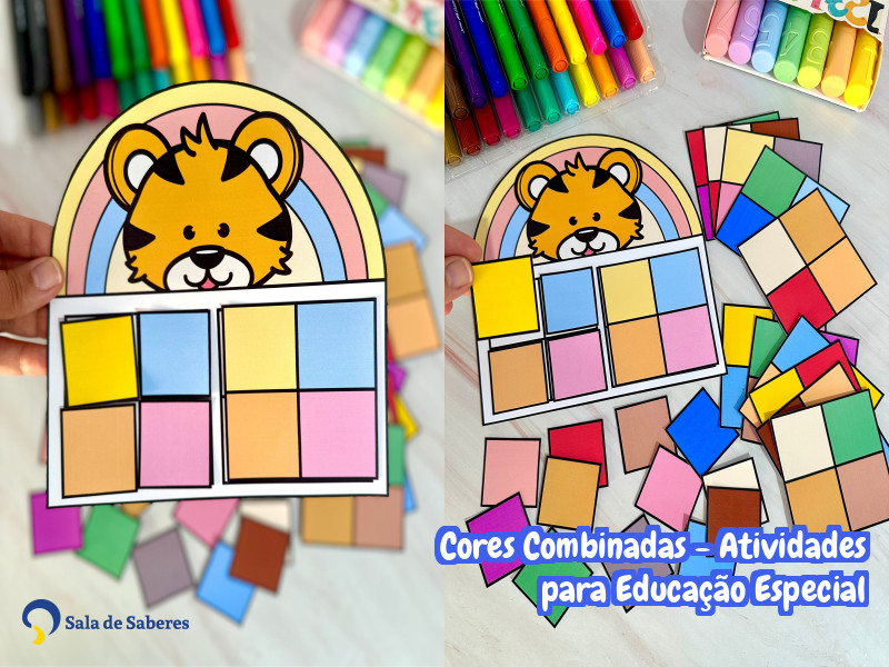Imagem de Cores Combinadas - Atividades para Educação Especial