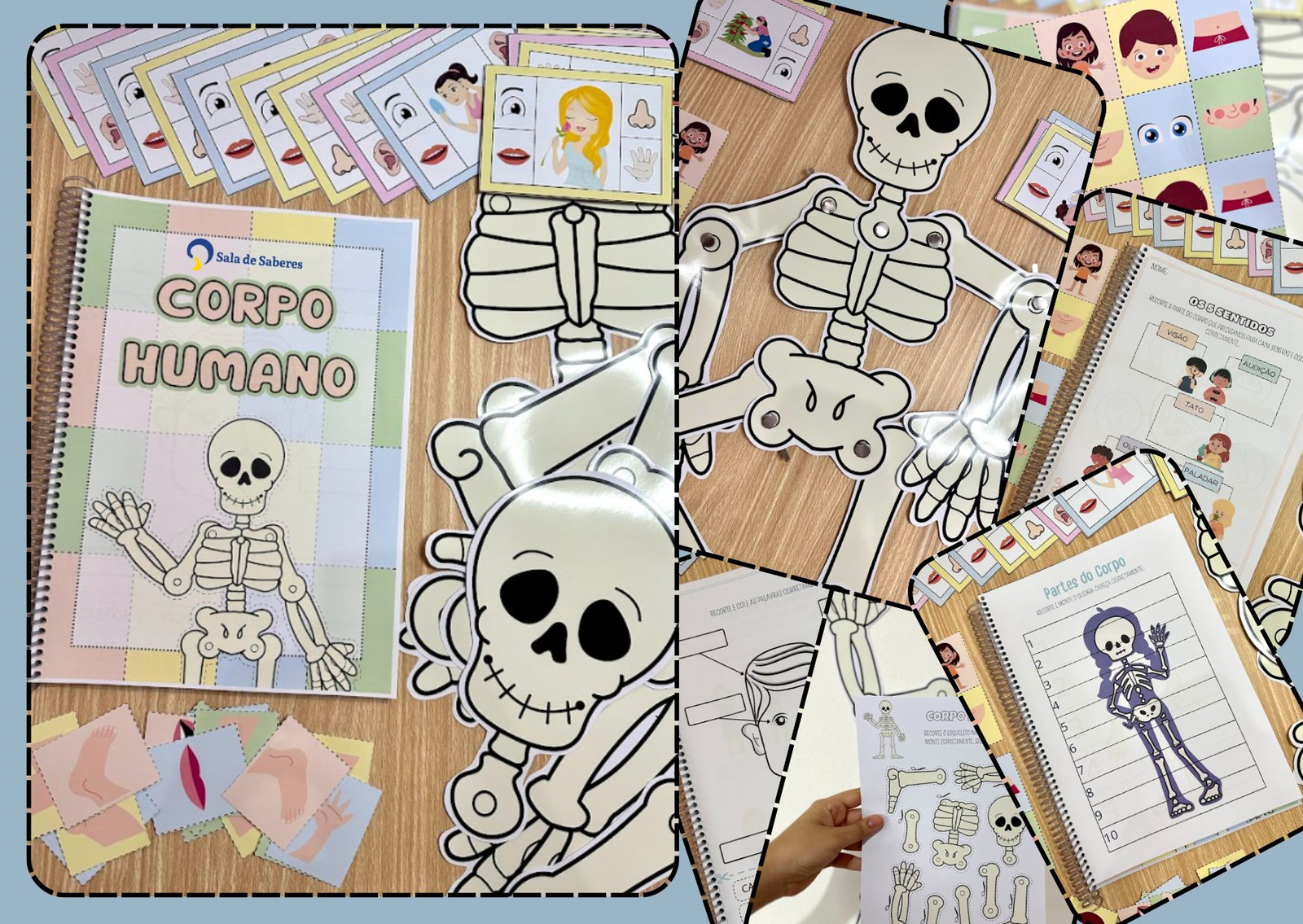 Preview de Kit Corpo Humano: atividades interativas e diversificadas