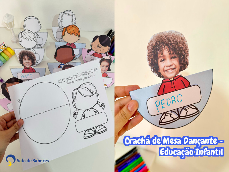 Imagem de Crachá de Mesa Dançante - Educação Infantil