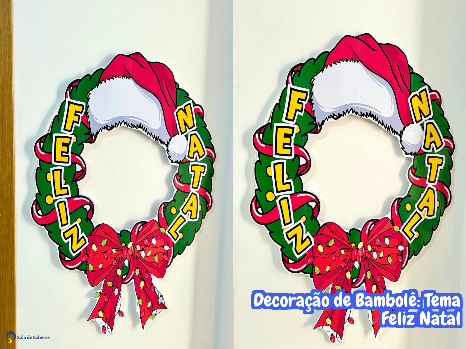 Preview de Decoração de Bambolê: Tema Feliz Natal