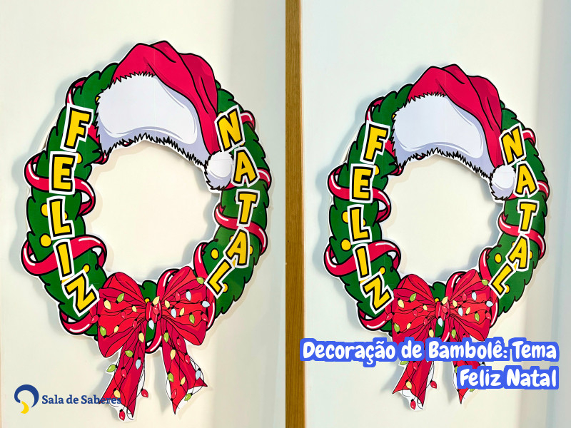 Imagem de Decoração de Bambolê: Tema Feliz Natal