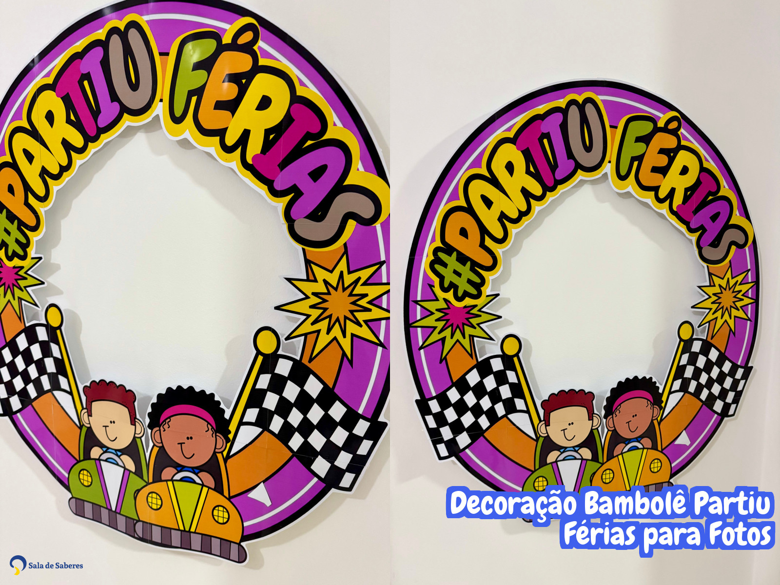 Preview de Decoração Bambolê Partiu Férias para Fotos