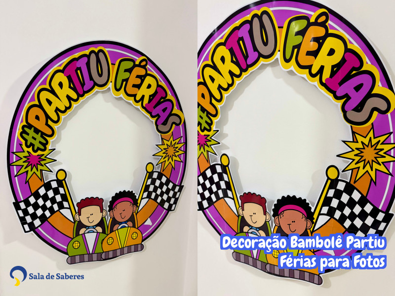 Imagem de Decoração Bambolê Partiu Férias para Fotos