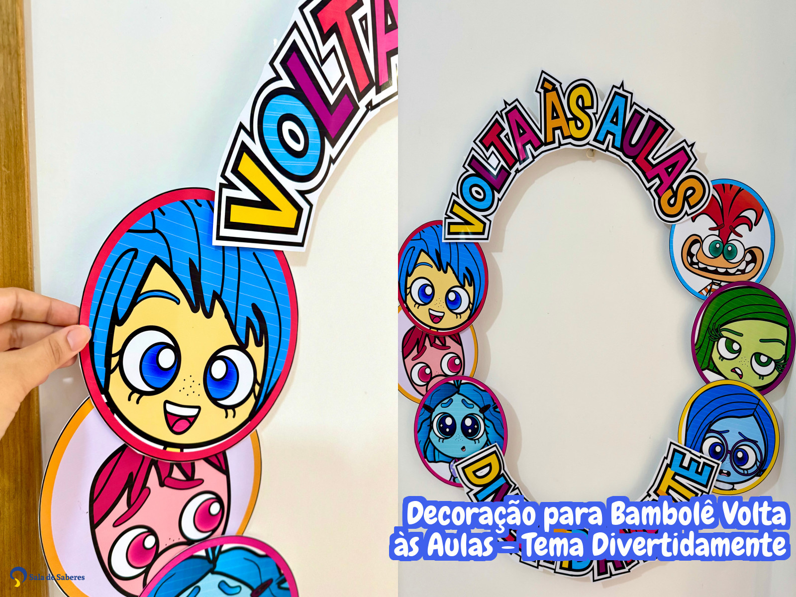 Preview de Decoração para Bambolê Volta às Aulas - Tema Divertidamente