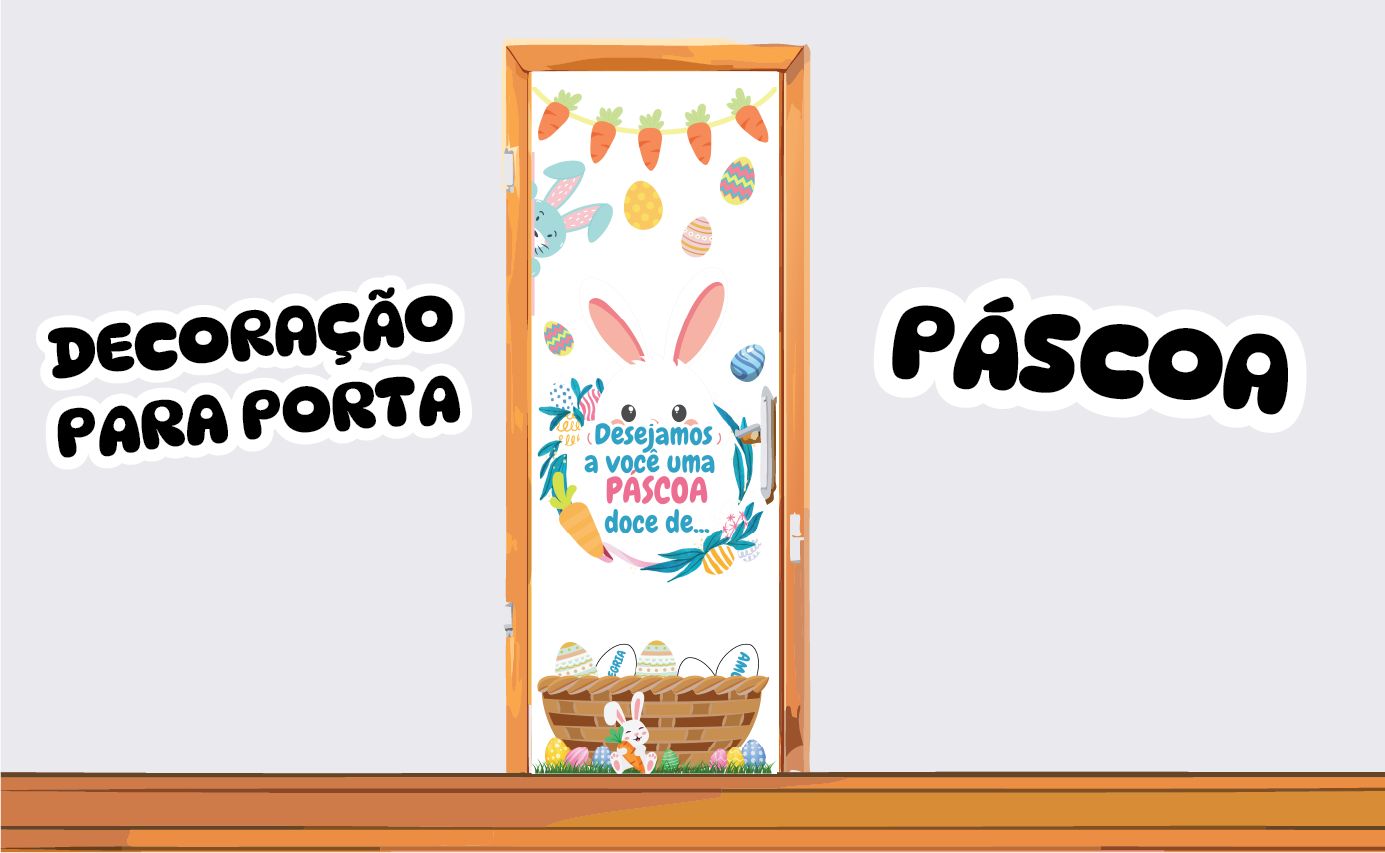 Imagem de Decoração de Porta de Páscoa