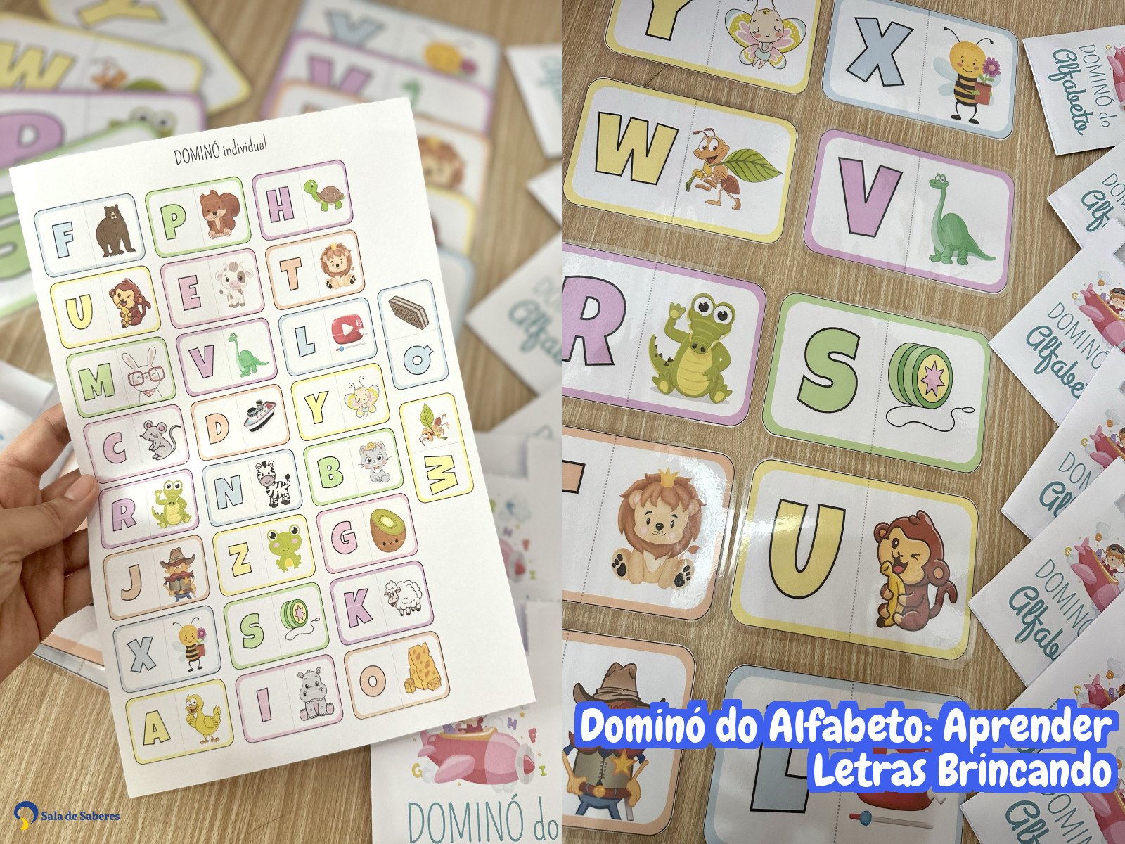 Preview de Dominó do Alfabeto: Aprender Letras Brincando