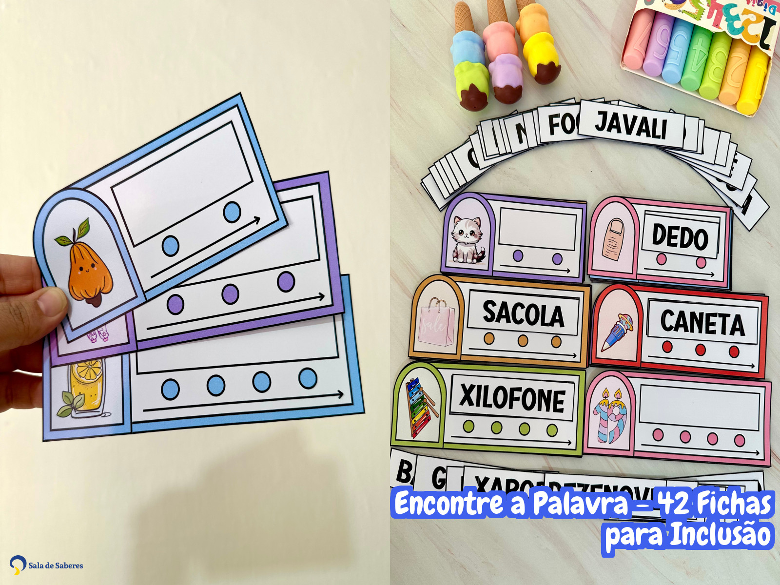 Preview de Encontre a Palavra - 42 Fichas para Inclusão