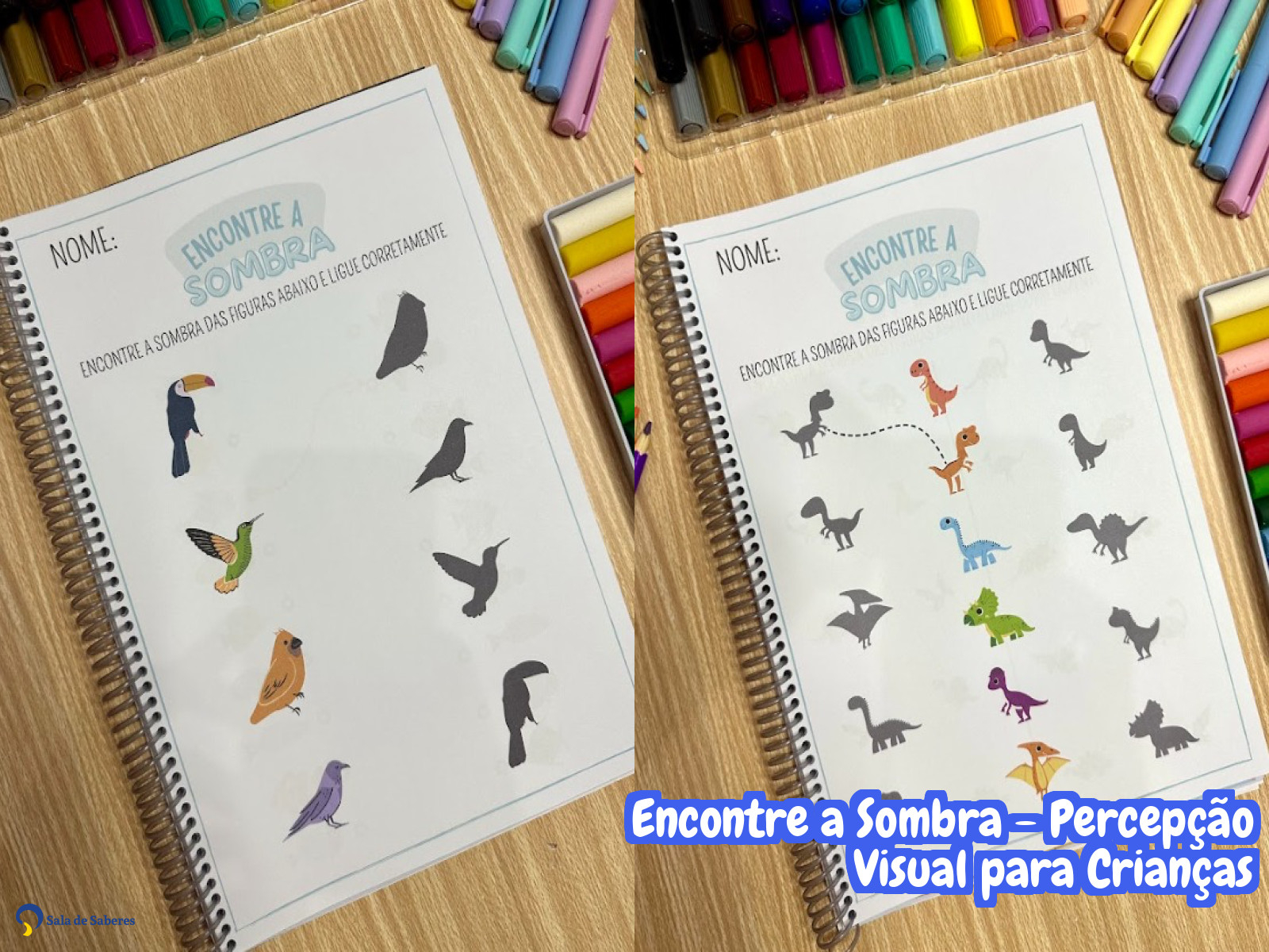 Preview de Encontre a Sombra - Percepção Visual para Crianças