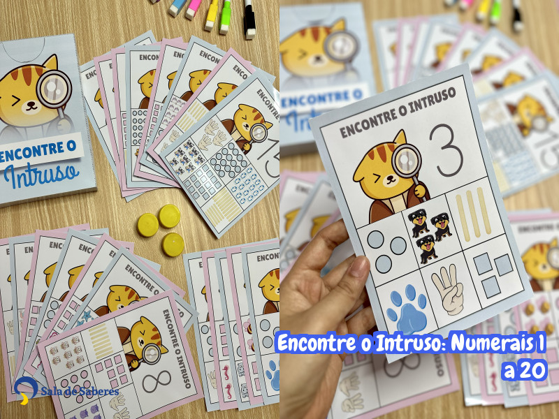 Imagem de Encontre o Intruso: Numerais 1 a 20