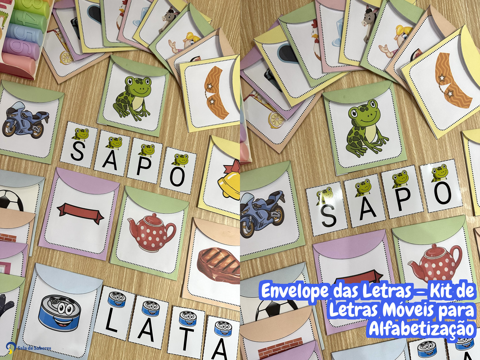 Preview de Envelope das Letras – Kit de Letras Móveis para Alfabetização