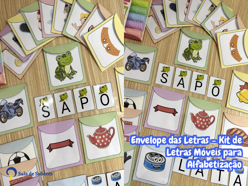 Imagem de Envelope das Letras – Kit de Letras Móveis para Alfabetização