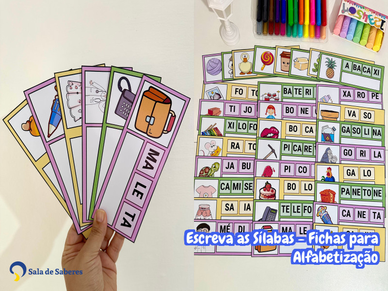 Imagem de Escreva as Sílabas - Fichas para Alfabetização