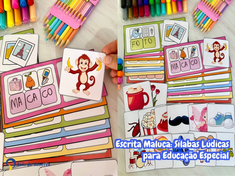 Imagem de Escrita Maluca: Sílabas Lúdicas para Educação Especial