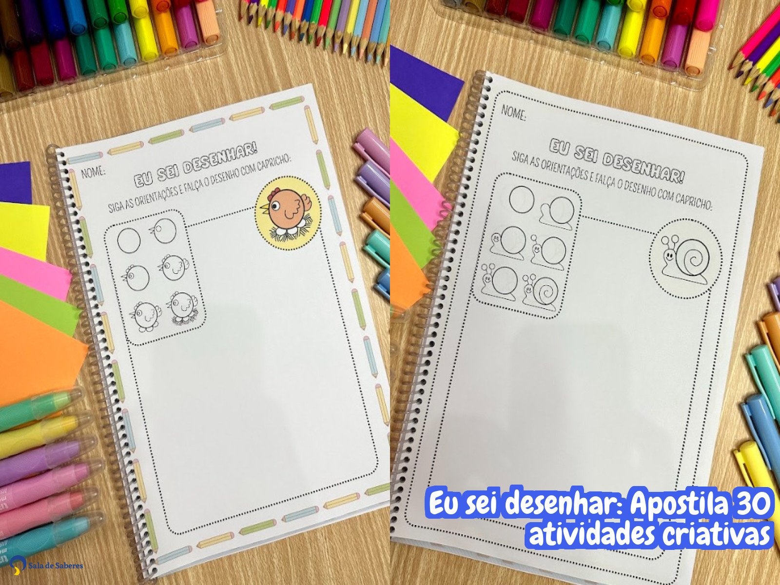 Preview de Eu sei desenhar: Apostila 30 atividades criativas