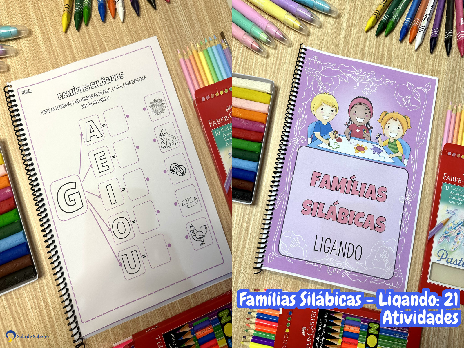 Preview de Famílias Silábicas - Ligando: 21 Atividades