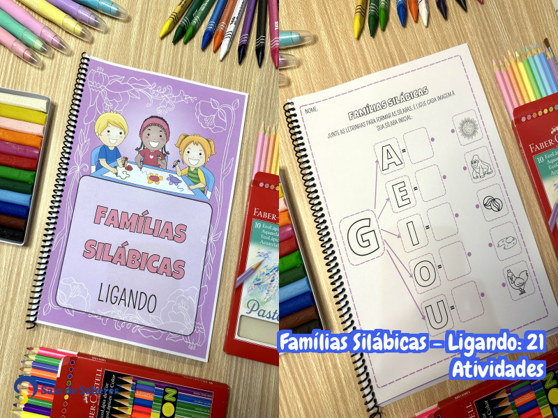 Imagem de Famílias Silábicas - Ligando: 21 Atividades