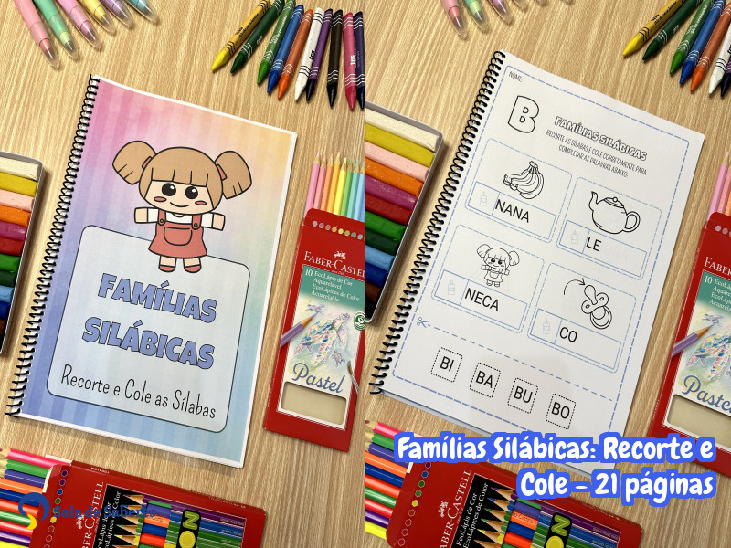 Imagem de Famílias Silábicas: Recorte e Cole as Sílabas