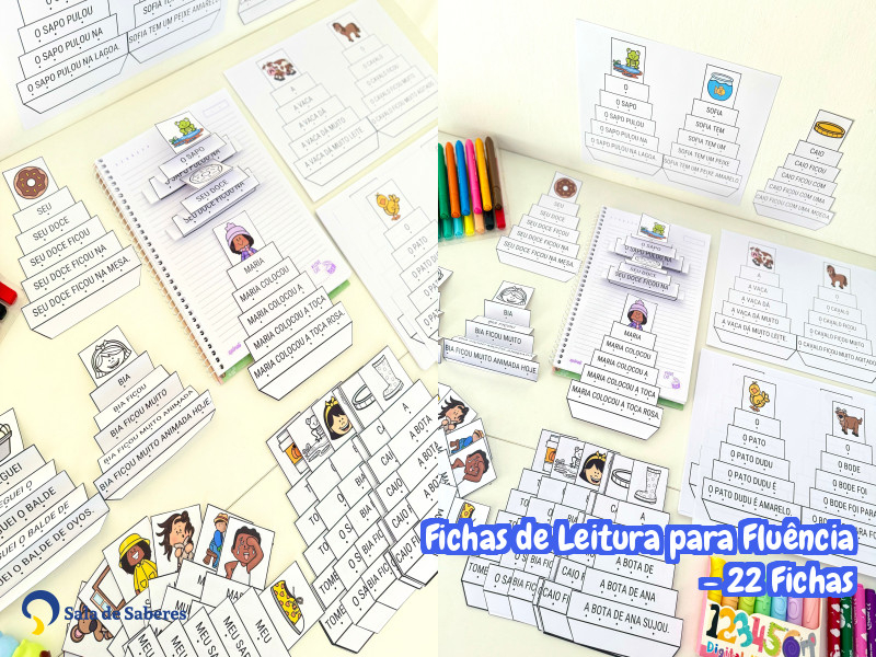 Imagem de Fichas de Leitura para Fluência - 22 Fichas