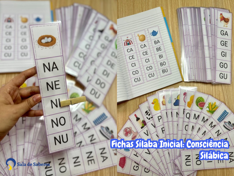 Imagem de Fichas Sílaba Inicial: Consciência Silábica