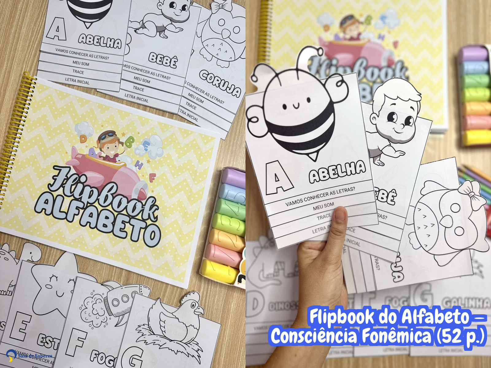 Preview de Flipbook do Alfabeto — Consciência Fonêmica
