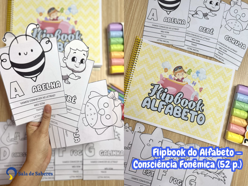 Imagem de Flipbook do Alfabeto — Consciência Fonêmica