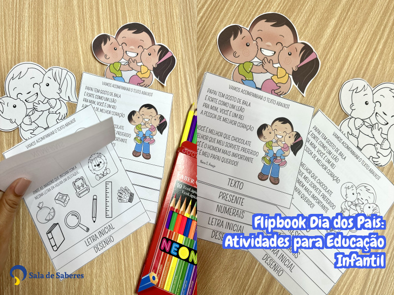 Imagem de Flipbook Dia dos Pais: Atividades para Educação Infantil
