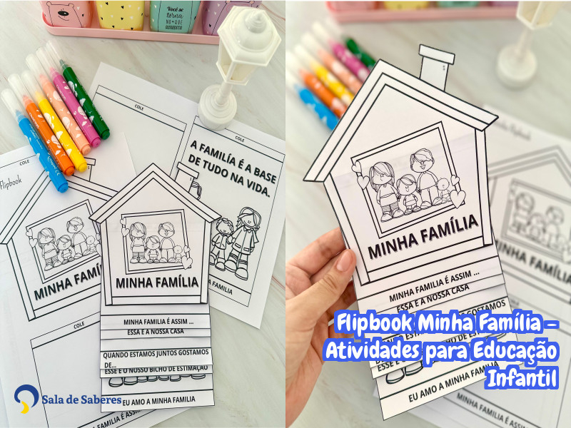 Imagem de Flipbook Minha Família - Atividades para Educação Infantil