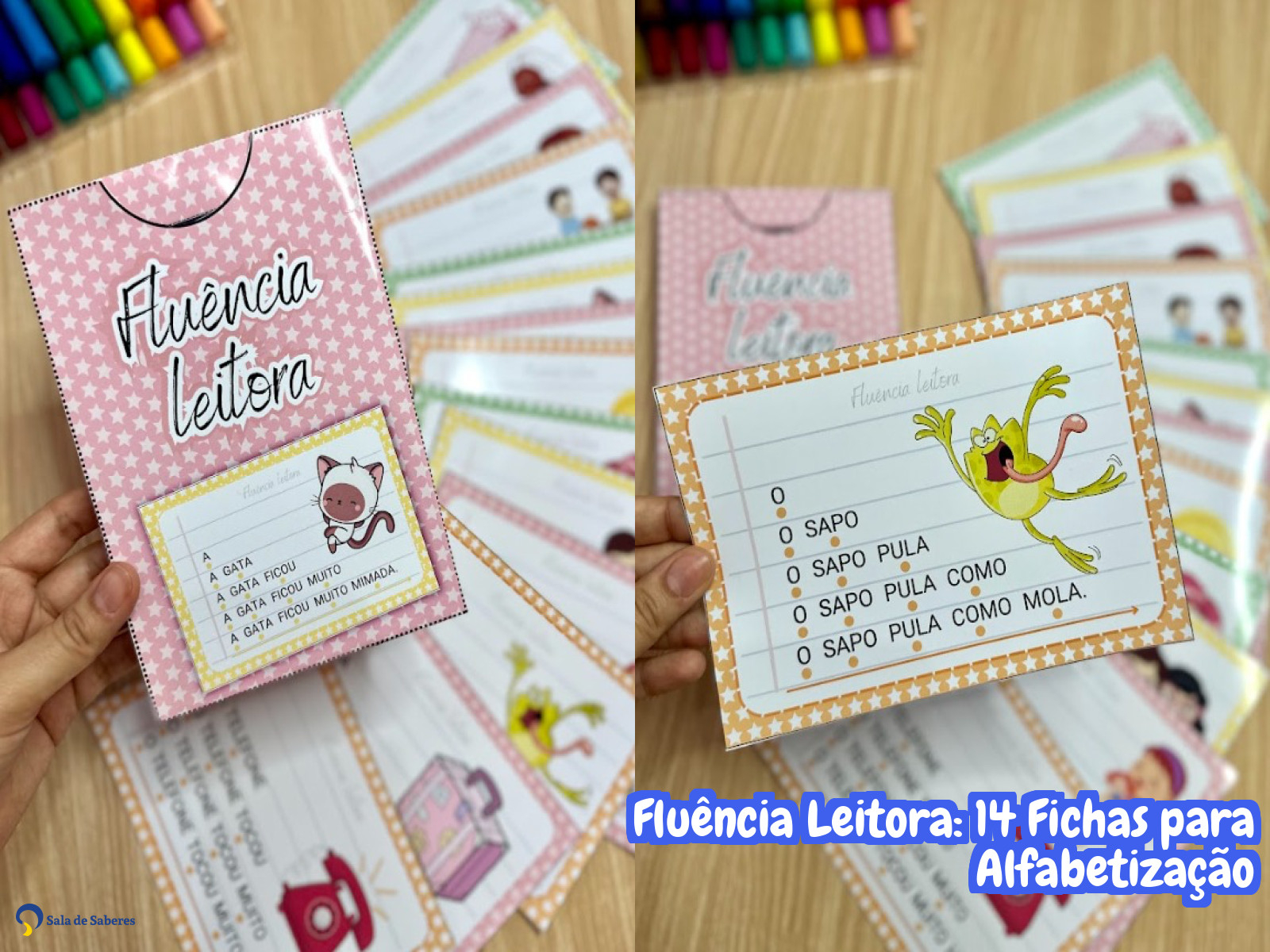 Preview de Fluência Leitora: 14 Fichas para Alfabetização