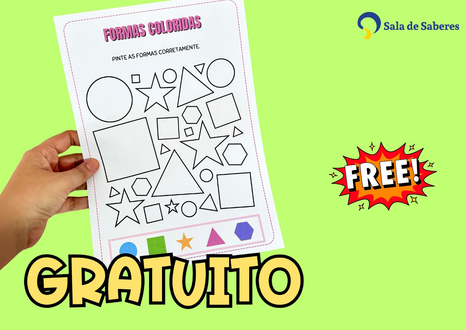 Imagem de Atividades Lúdicas para Reconhecimento de Formas e Cores