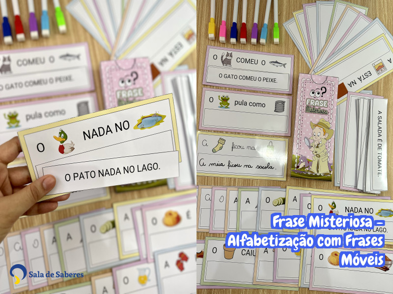 Imagem de Frase Misteriosa - Alfabetização com Frases Móveis