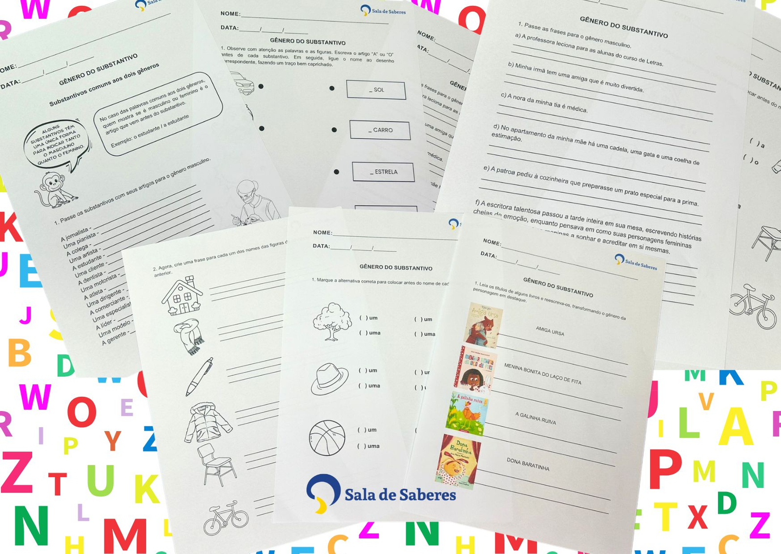 Preview de Gênero do Substantivo: Atividades Lúdicas e Práticas