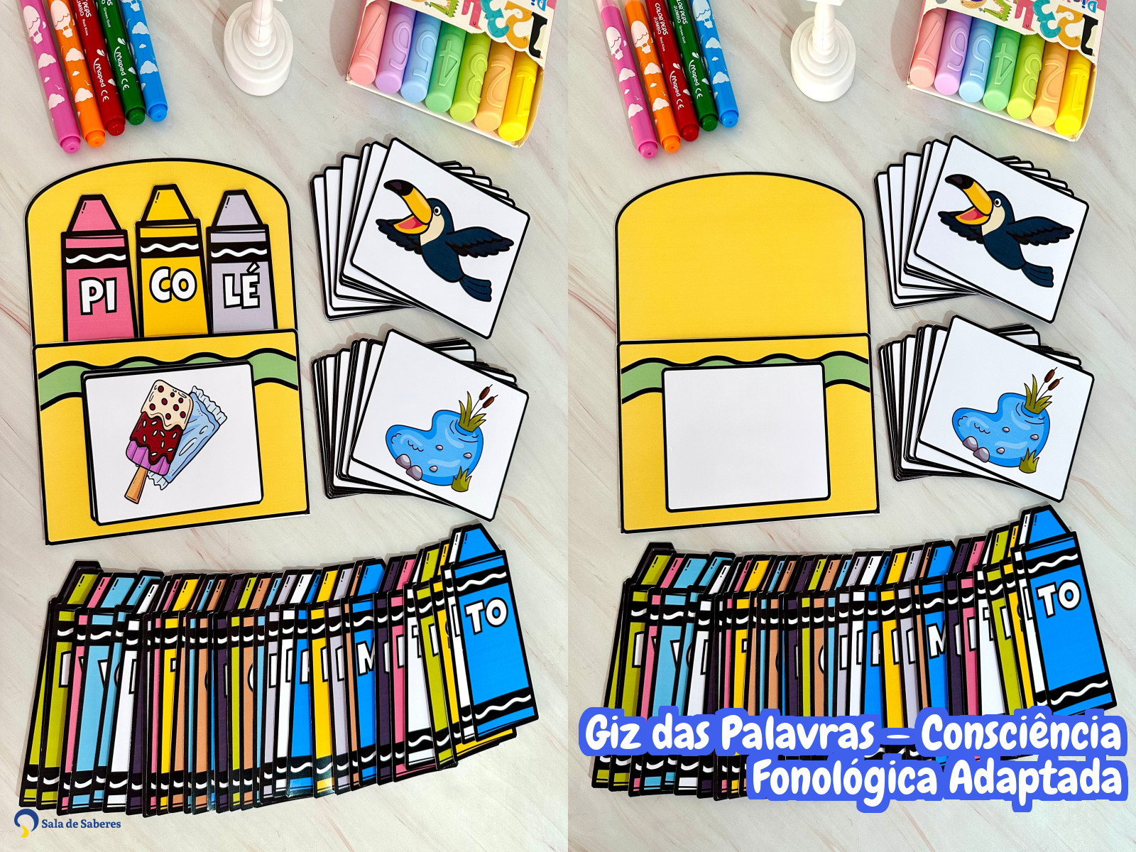 Preview de Giz das Palavras — Consciência Fonológica Adaptada